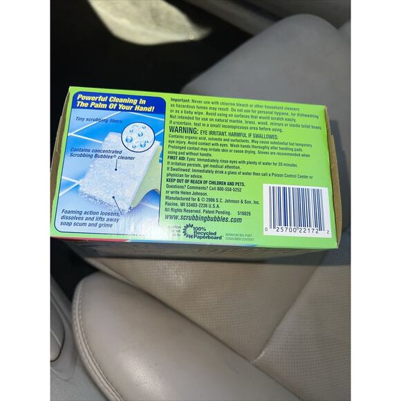 Scrubbing Bubbles Action Scrubber Tub & Shower Starter Kit 4 Pads Handle NOS NIB - Picture 4 of 5